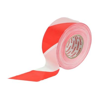 TIMCO 500m x 70mm Barrier Tape - Red & White