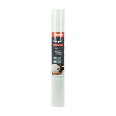 TIMCO 50m x 0.6m Protective Film - For Carpet