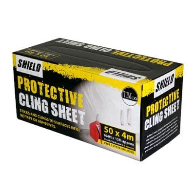 TIMCO 50m x 4m Protective Cling Sheet