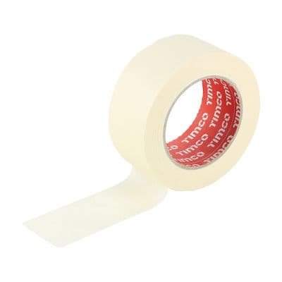 TIMCO 50m x 50mm Masking Tape - Cream