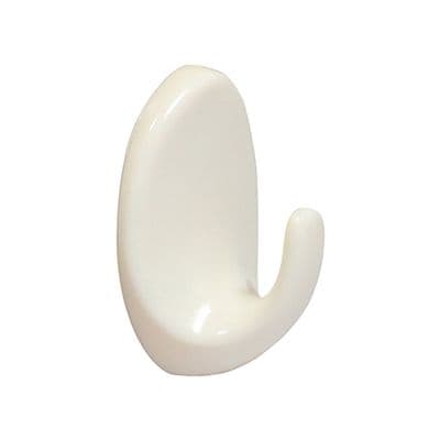 TIMCO 57 x 42.5 Oval Self-Adhesive Hooks - Large - Pack of 3