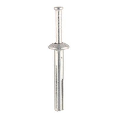 TIMCO 6.0 x 50 Zamac Nail In Anchors - Zinc - Box of 100