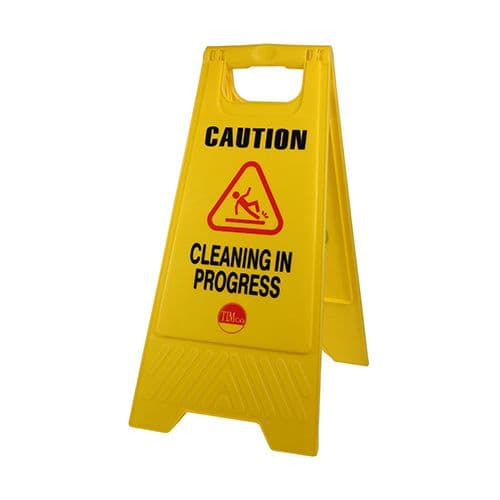 TIMCO 610 x 300 x 30 A-Frame Safety Sign - Caution Cleaning in Progress