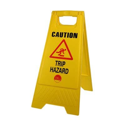 TIMCO 610 x 300 x 30 A-Frame Safety Sign - Caution Trip Hazard