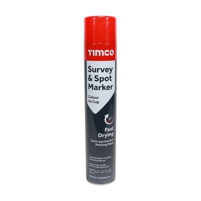 TIMCO 750ml Survey & Spot Marker - Red