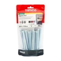 TIMCO 8.0 x 110 Express Nails - Zinc - Bag of 35