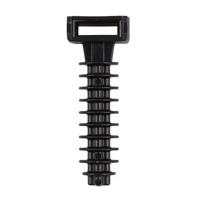 TIMCO 8.0 x 40 Cable Tie Plugs - Black - Bag of 100