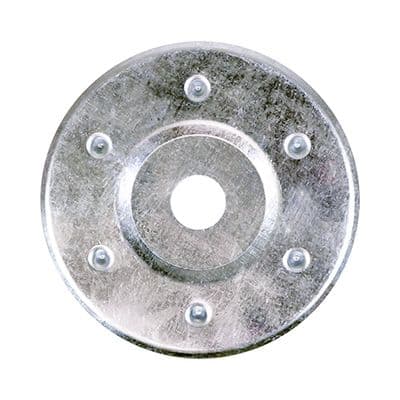 TIMCO 85mm Large Metal Insulation Discs - Galvanised - Box of 50
