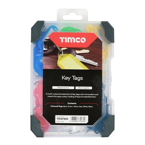 TIMCO Assorted Key Tags (48pcs)