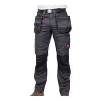 TIMCO W30 L32 Craftsman Trousers - Grey/Black