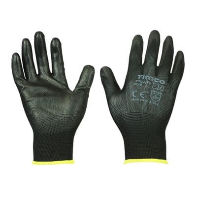 TIMCO Durable Grip Gloves - PU Coated Polyester