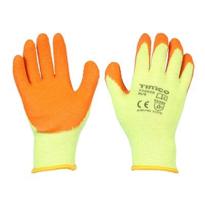 TIMCO Eco-Grip Gloves - Crinkle Latex Coated Polycotton