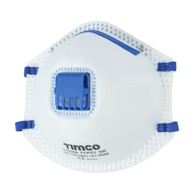 TIMCO FFP2 Moulded Masks with Valve - Bag of 3