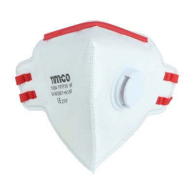 TIMCO FFP3 Fold Flat Masks with Valve - Box of 10