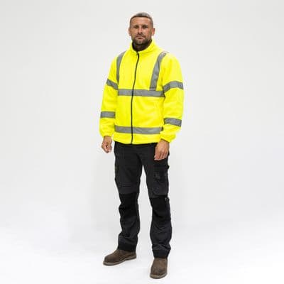 TIMCO Hi-Visibility Fleece Jacket - Yellow