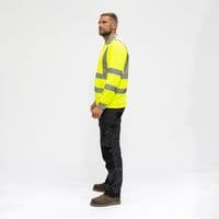 TIMCO Small Hi-Visibility Polo Shirt - Long Sleeve - Yellow