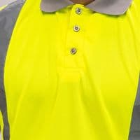 TIMCO Small Hi-Visibility Polo Shirt - Long Sleeve - Yellow