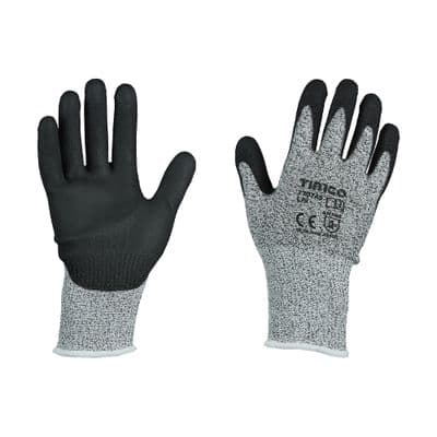TIMCO High Cut Gloves - PU Coated HPPE Fibre with Glass Fibre