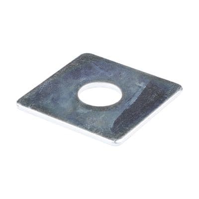 TIMCO M16 x 50 x 50 x 3 Square Plate Washers - Zinc Plated Steel - Box of 100