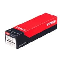 TIMCO M6 x 130 Carriage Bolts & Hex Nuts - Zinc Plated Steel - Box of 50