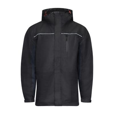 TIMCO Waterproof Lined Rain Jacket - Black