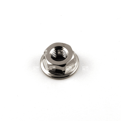 Titanium Flanged Nut M6 x 1.0mm