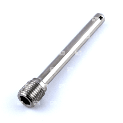 Titanium Nissin Caliper Pad Pin M10 x 1.0mm 64mm overall length 6mm Shank with 