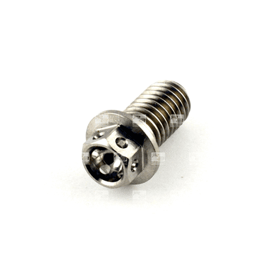 Titanium Race Drilled Hex XS Head Bolt M8 x 1.25mm x 15mm