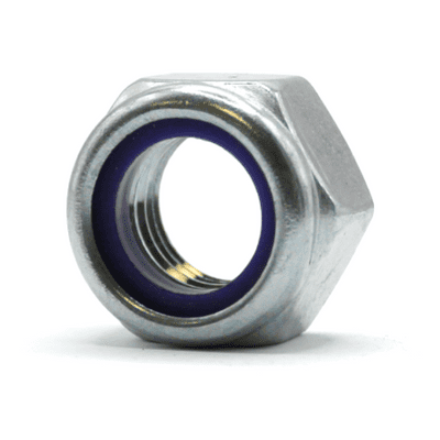 UNF Nyloc Nuts - Steel Zinc Plated
