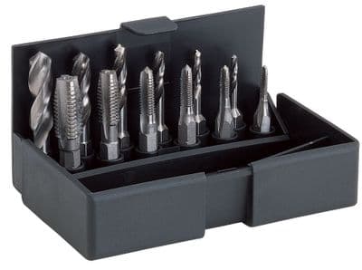 VOLKEL - M3 - M10 Hex Tap & Twist Drill Bit Set