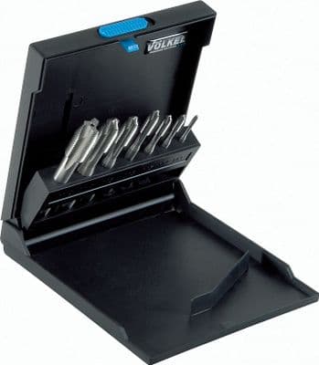 VOLKEL - M3 - M12 - Green Ring Spiral Point Machine Tap Set