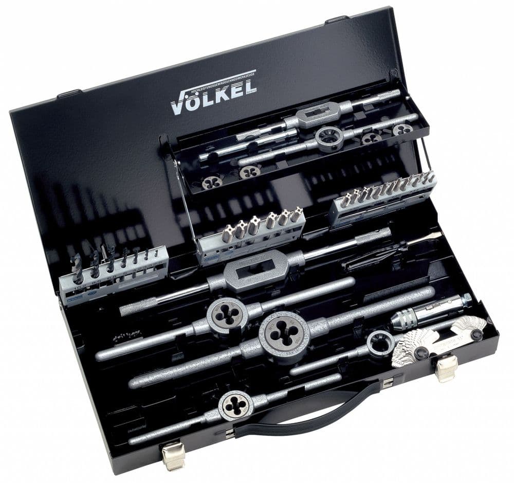 VOLKEL M3 M12 Left Hand Tap Die & Drill Set