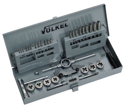 VOLKEL - M3 - M12 - P.V.12 Tap & Die Set