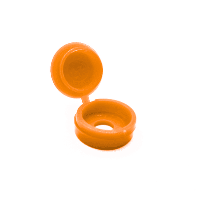 Yellow Number Plate Screw Cap - Plastic