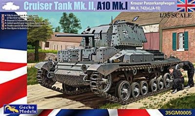 35GM0005 	Kreuzer Panzerkampfwagen Mk II, 742(e), (A10) w/ figure