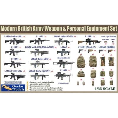 35GM0026  British Army Weapon & Personal Equipment Set