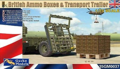35GM0037  British Military Boxes & Transport Trailer