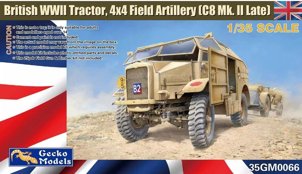 35GM0066  British Tractor 4×4 Field Artillery