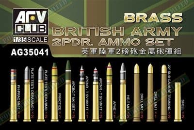 AG35041 British Army 2-pdr Brass Ammo Set
