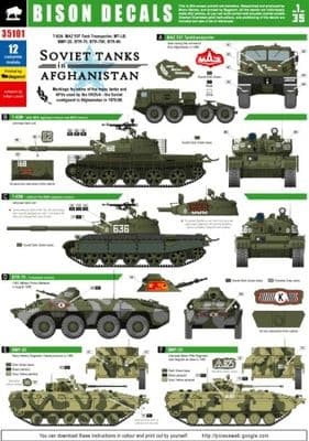 BD35101 Soviet Tanks in Afghanistan