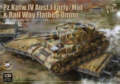 BT025  Pz.Kpfw.IV Ausf.J & Ommr Rail Flatbed Special Edition