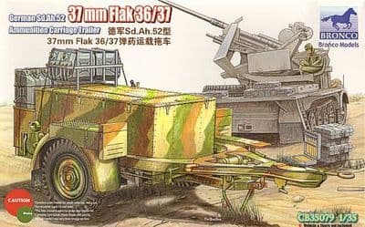 CB35079  German Sd.Ah.52 37mm Flak Ammunition Carriage Trailer