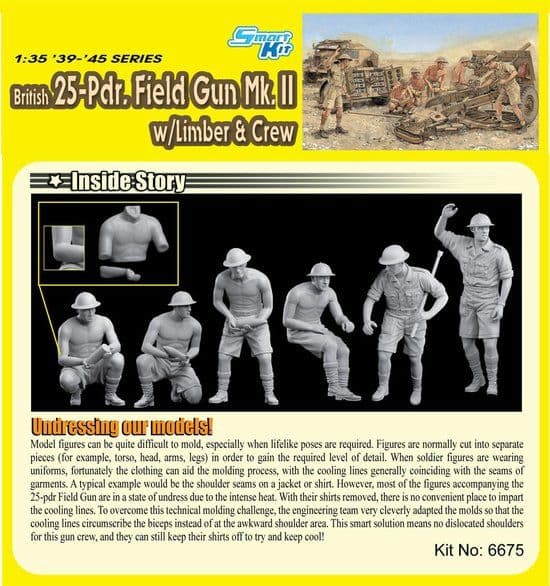 Kit Maquette Dragon 1/35 - Canon De Campagne Britannique Mk II Avec Avant-train - Pièce D'occasion