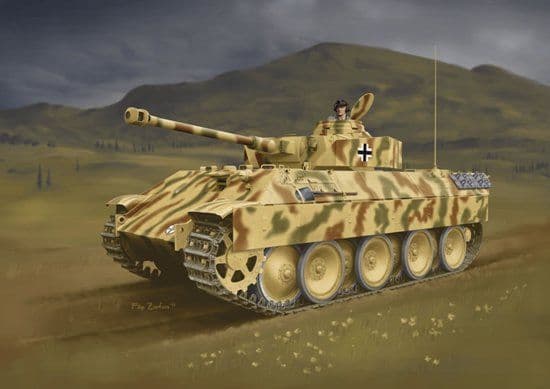 DN6835 Bergepanther mit Aufgesetztem Pz.Kpfw.IV Turm Als Befehlpanzer