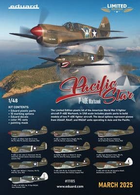 EDK11185  PACIFIC STAR Curtiss P-40E Warhawk DUAL COMBO