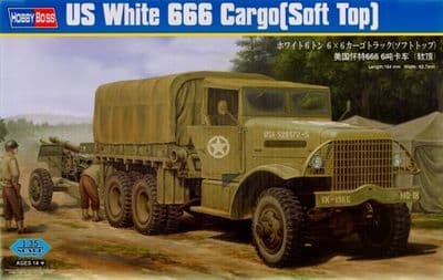 HBB83802 US White 666 Cargo Truck (Soft Top)