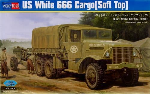 HBB83802 US White 666 Cargo Truck (Soft Top)