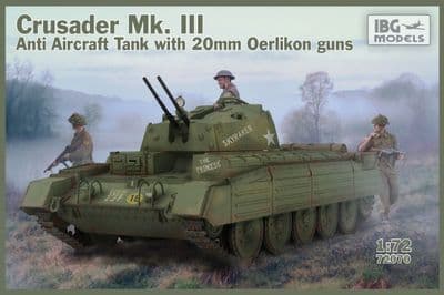 IBG72070  Crusader Mk.III Anti Aircraft Tank with 20mm Oerlikon Guns