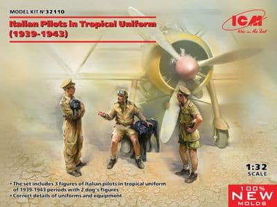 ICM32110  Italian Pilots in Tropical Uniform (1939-1943)