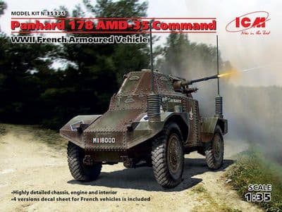 ICM35375 Panhard 178 AMD-35 Command, WWII French Armoured Vehicle